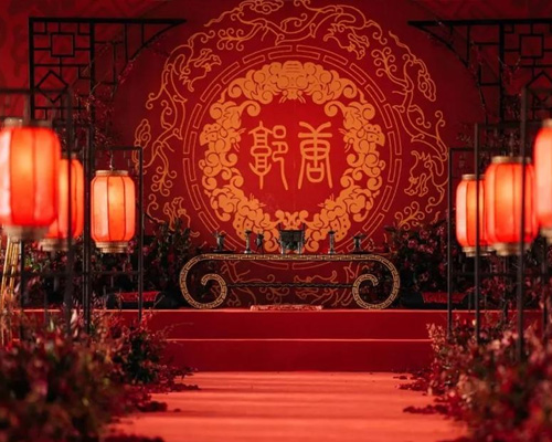 中式婚礼堂实景